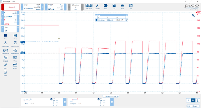 114 ohms on P10, connected after start, and then another 560 ohms connected in parallell temporarily