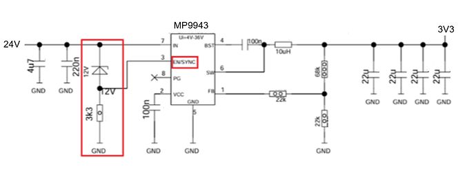 Circuit with MP9943
