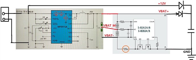 MP2615+S-82A2AA primary protection chip