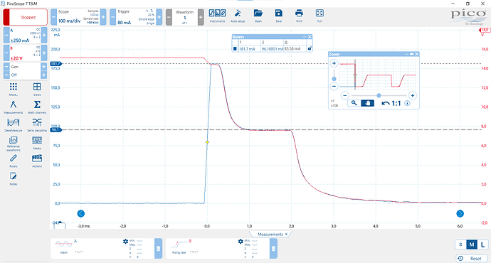 82 ohms on P10, connected after start, zoom
