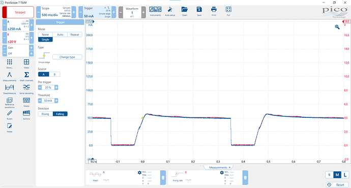 82 ohms on P10, without Rlimit, a while after start