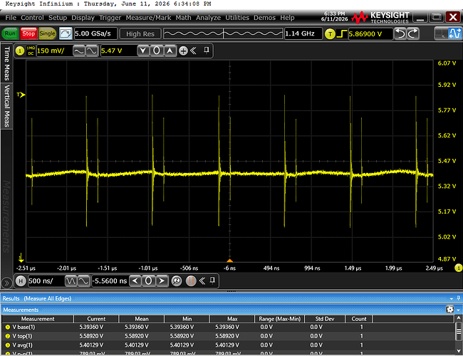 5v5 input to 0v85, 500ns