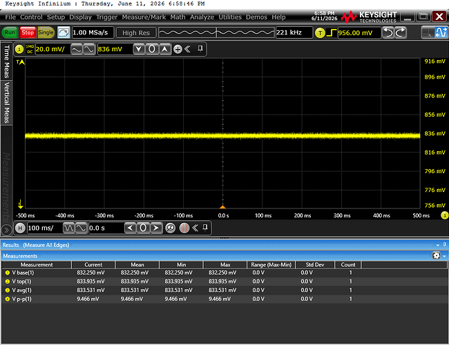 vout 100ms